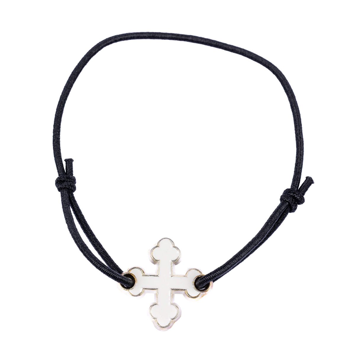 Bracelet élastique croix treflée