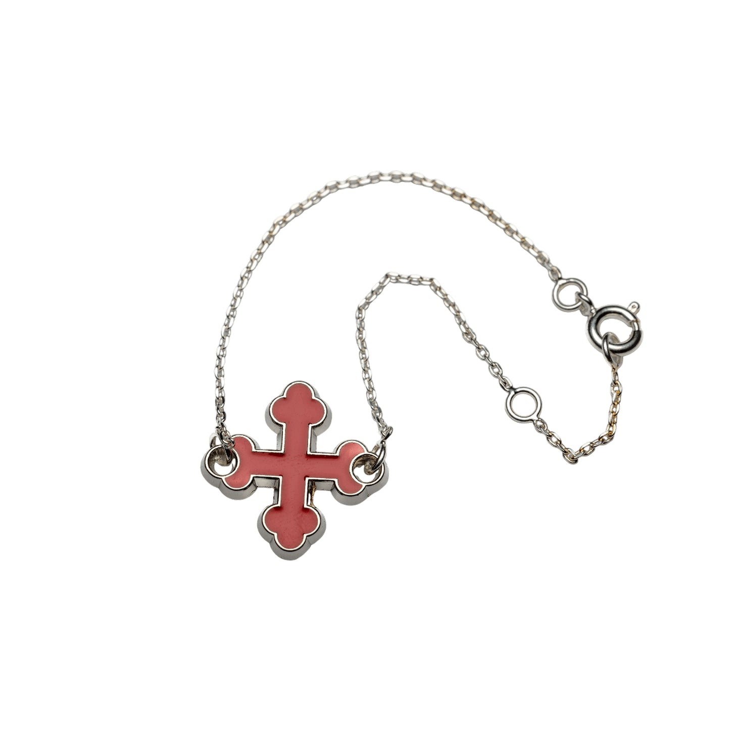 Bracelet châine avec pendentif croix tréflée