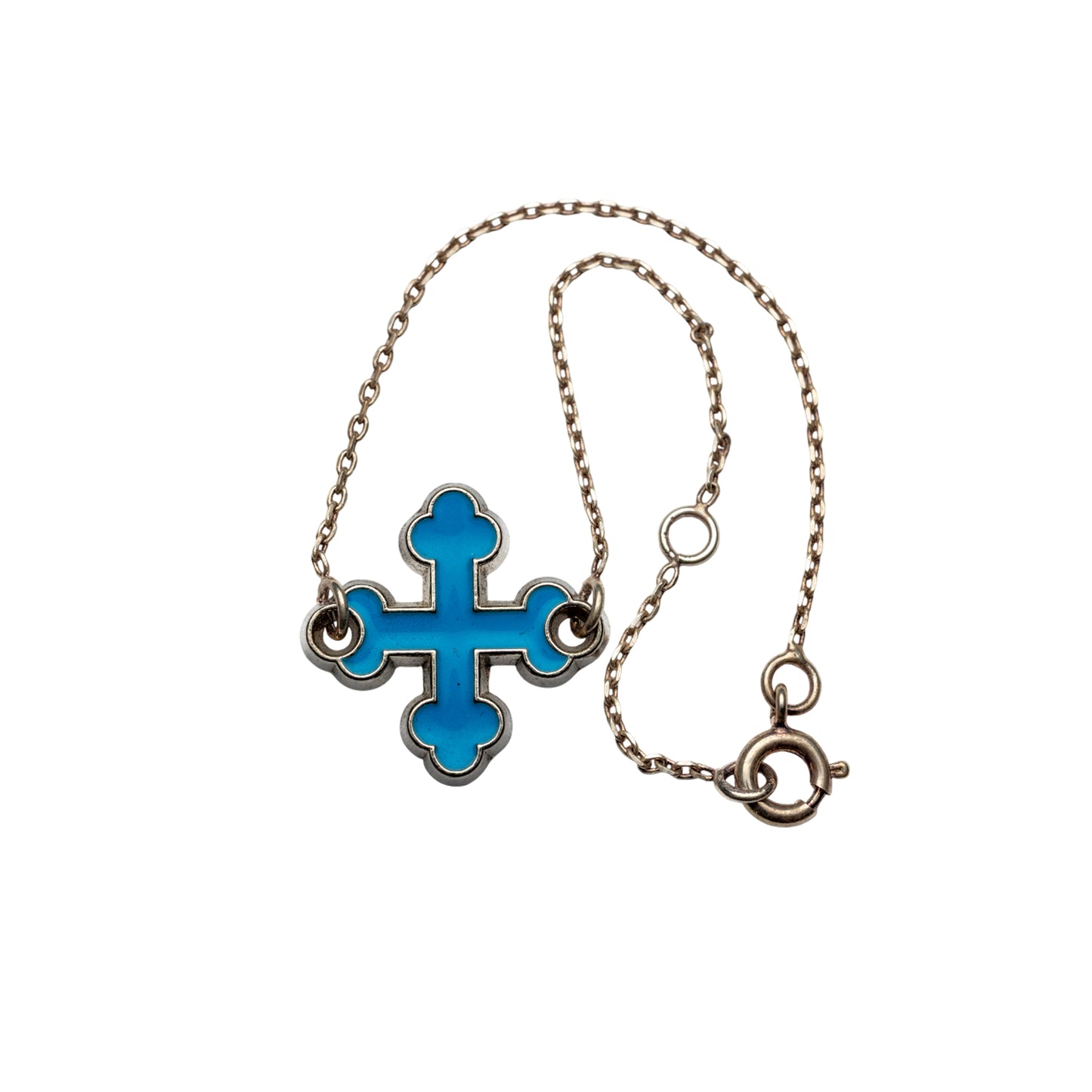 Bracelet châine avec pendentif croix tréflée