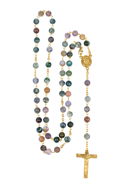 Chapelet d'Ambert (Martineau) agate indienne