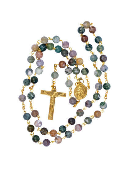 Chapelet d'Ambert (Martineau) agate indienne