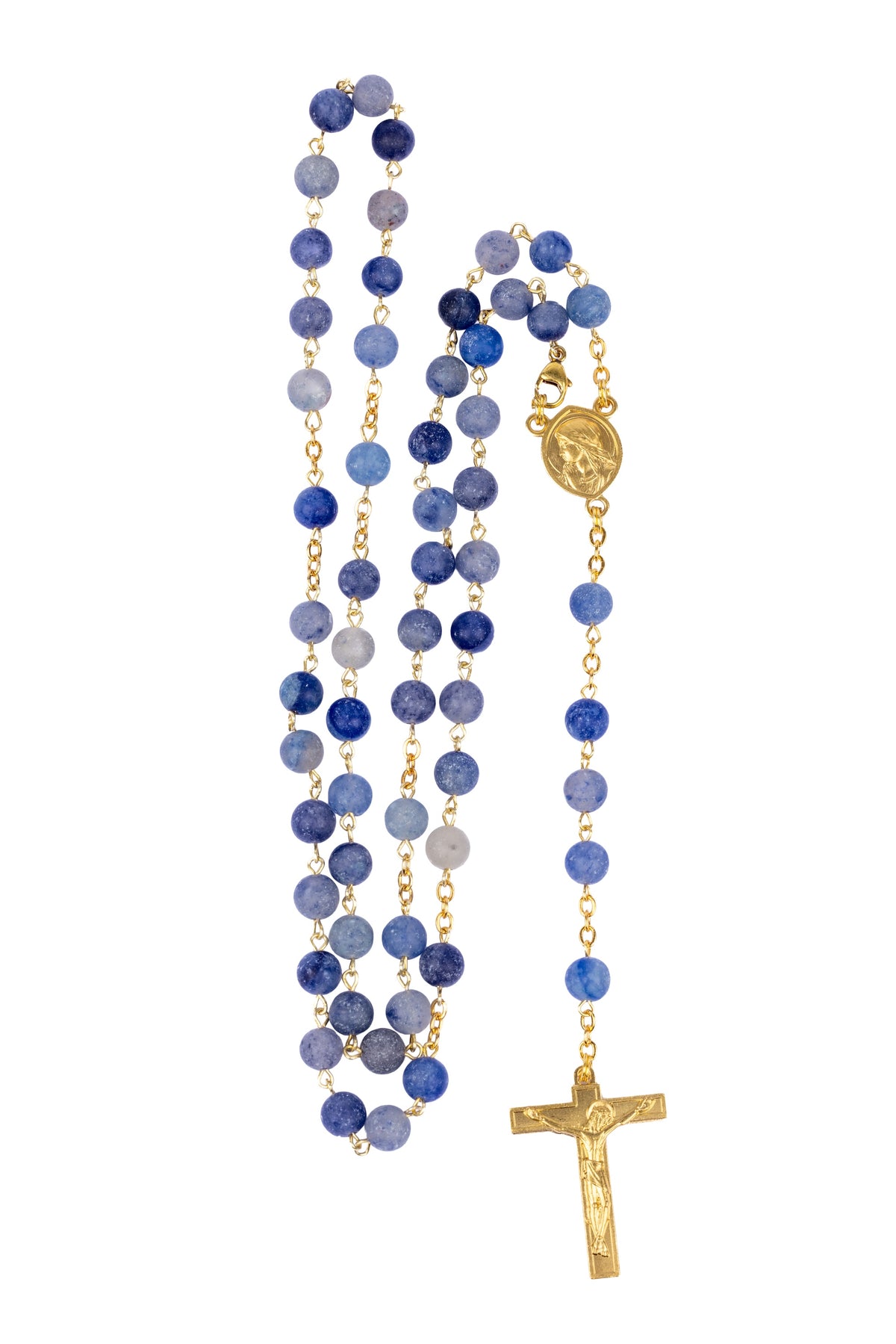 Chapelet aventurine bleue