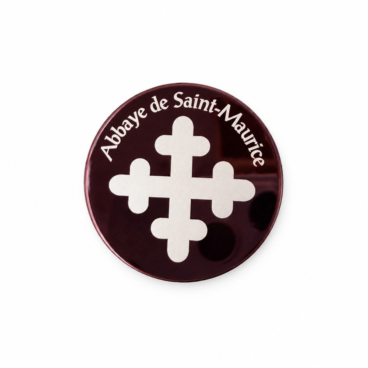 Magnet croix tréfilée Abbaye de Saint-Maurice