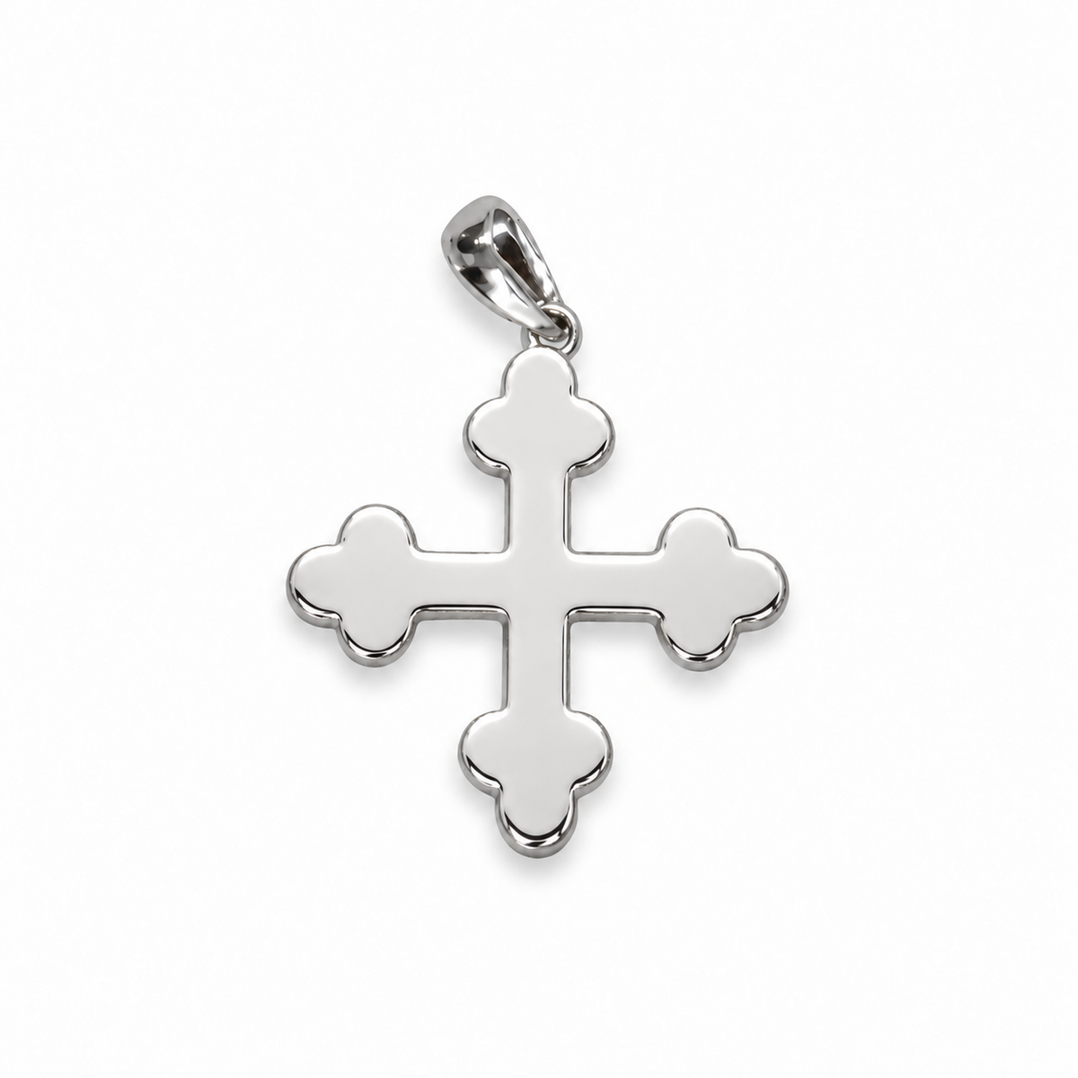 Pendentif croix trèflée argent 925 - Abbaye de Saint-Maurice