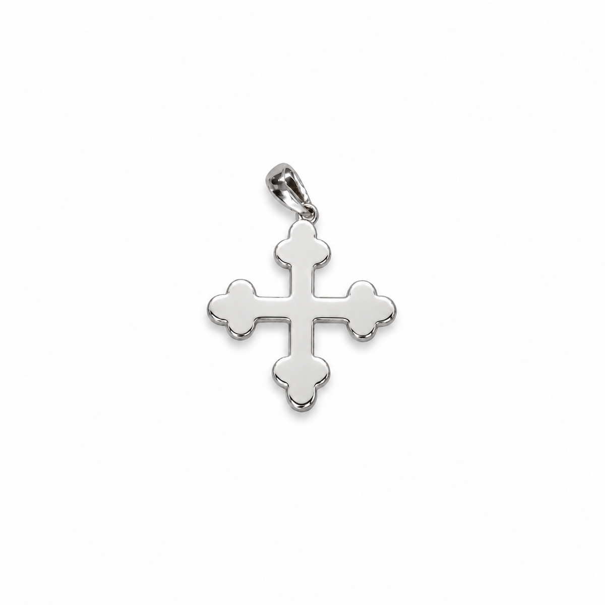Pendentif croix trèflée argent 925 - Abbaye de Saint-Maurice