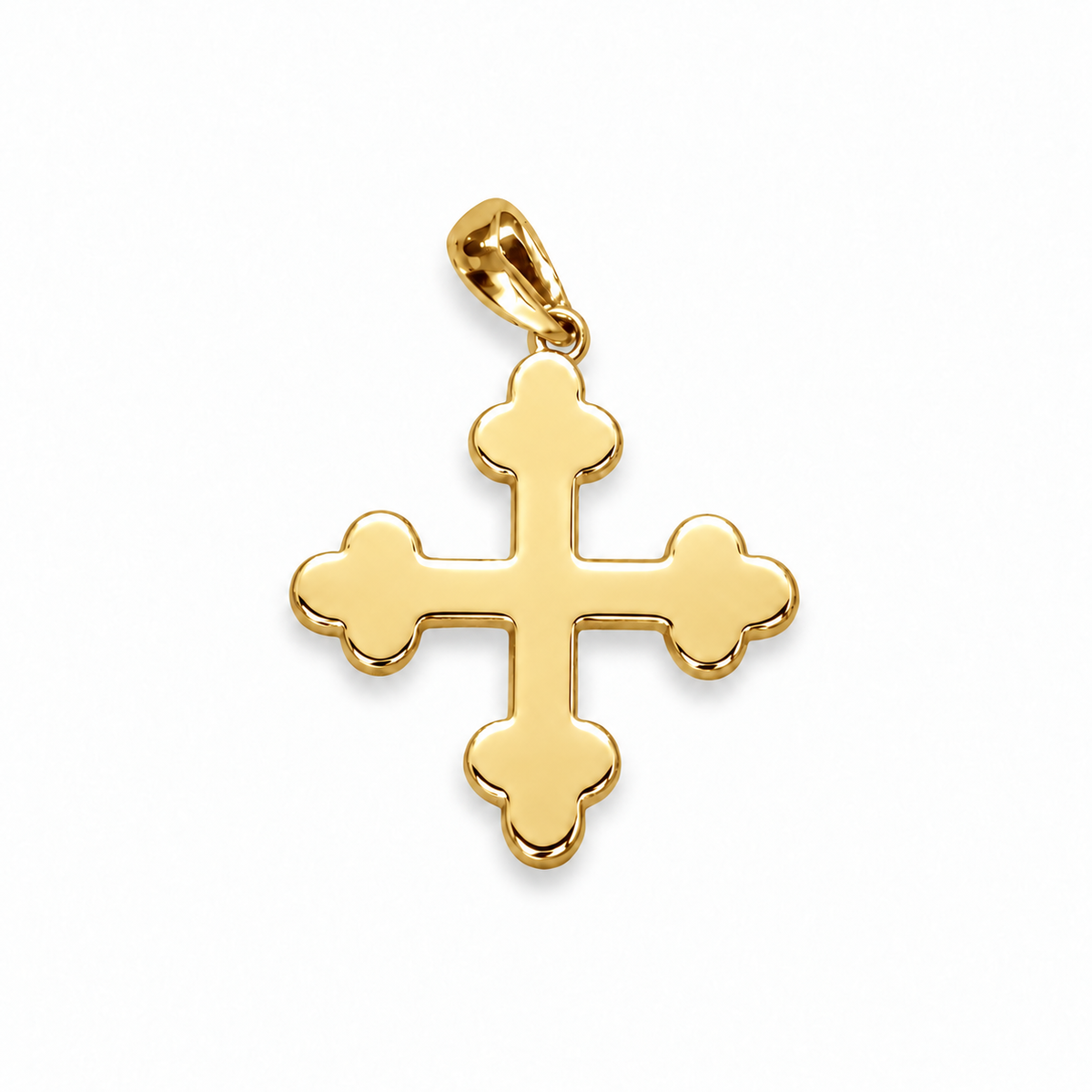 Pendentif croix trèflée argent 925 - Abbaye de Saint-Maurice