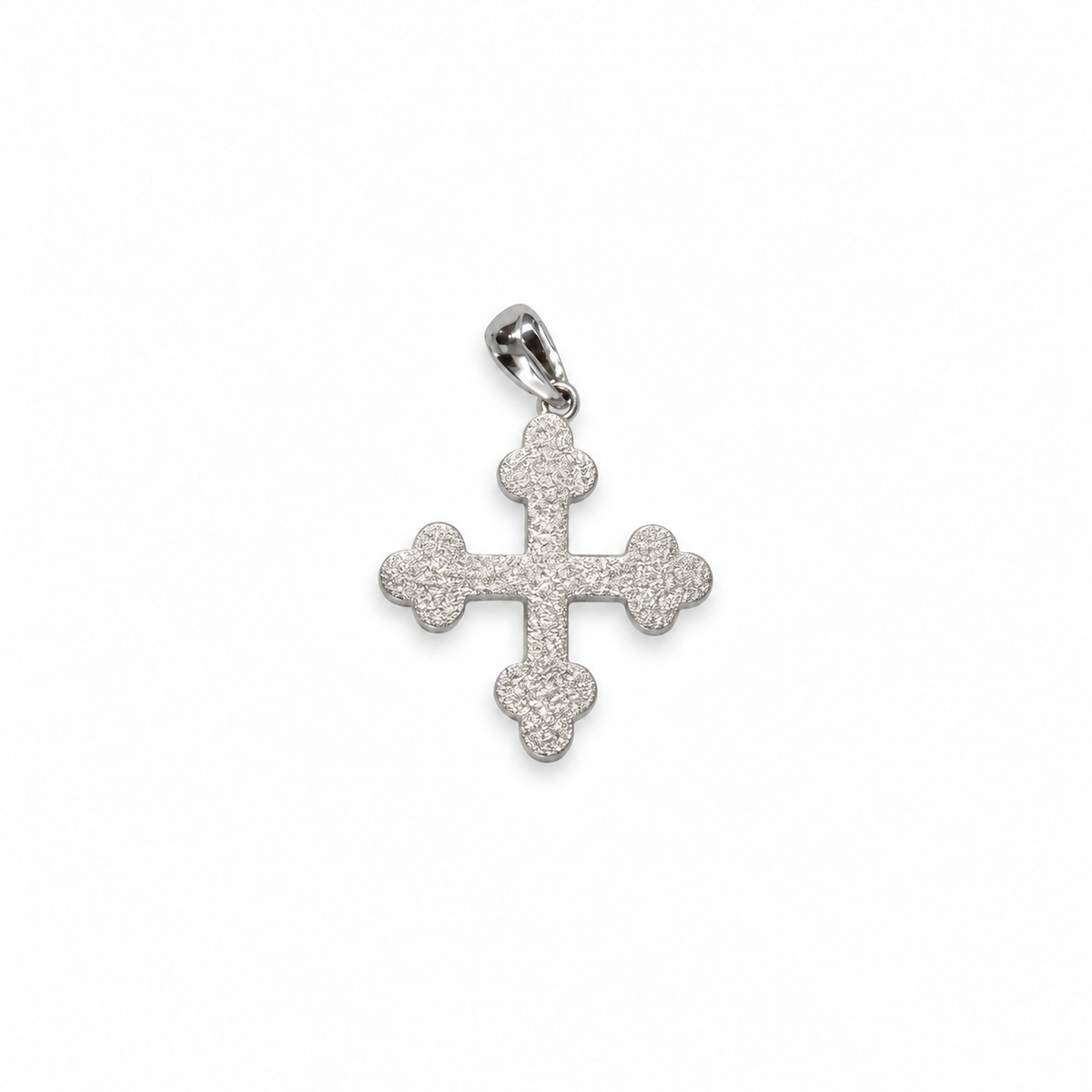 Pendentif croix trèflée argent 925 - Abbaye de Saint-Maurice