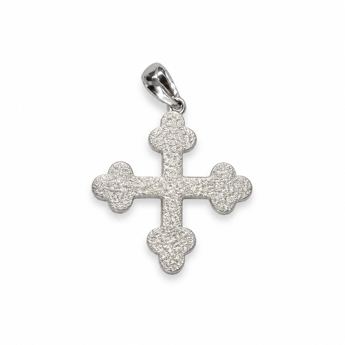 Pendentif croix trèflée argent 925 - Abbaye de Saint-Maurice